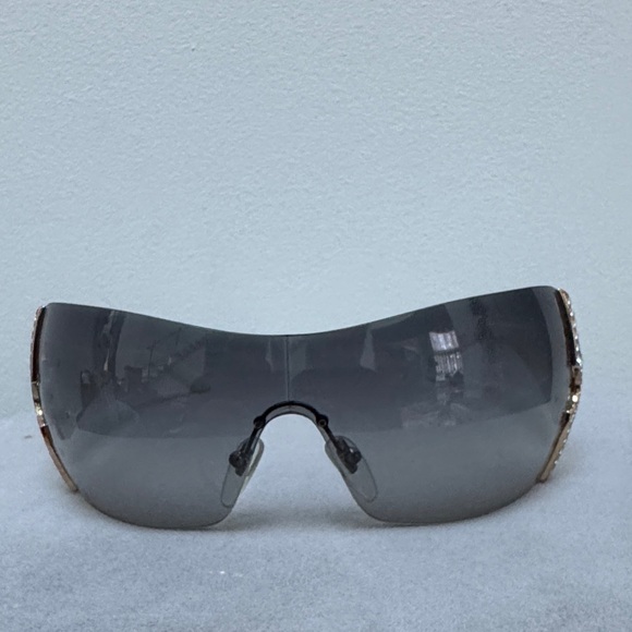 Bvlgari Black Bejeweled Sunglasses with Case